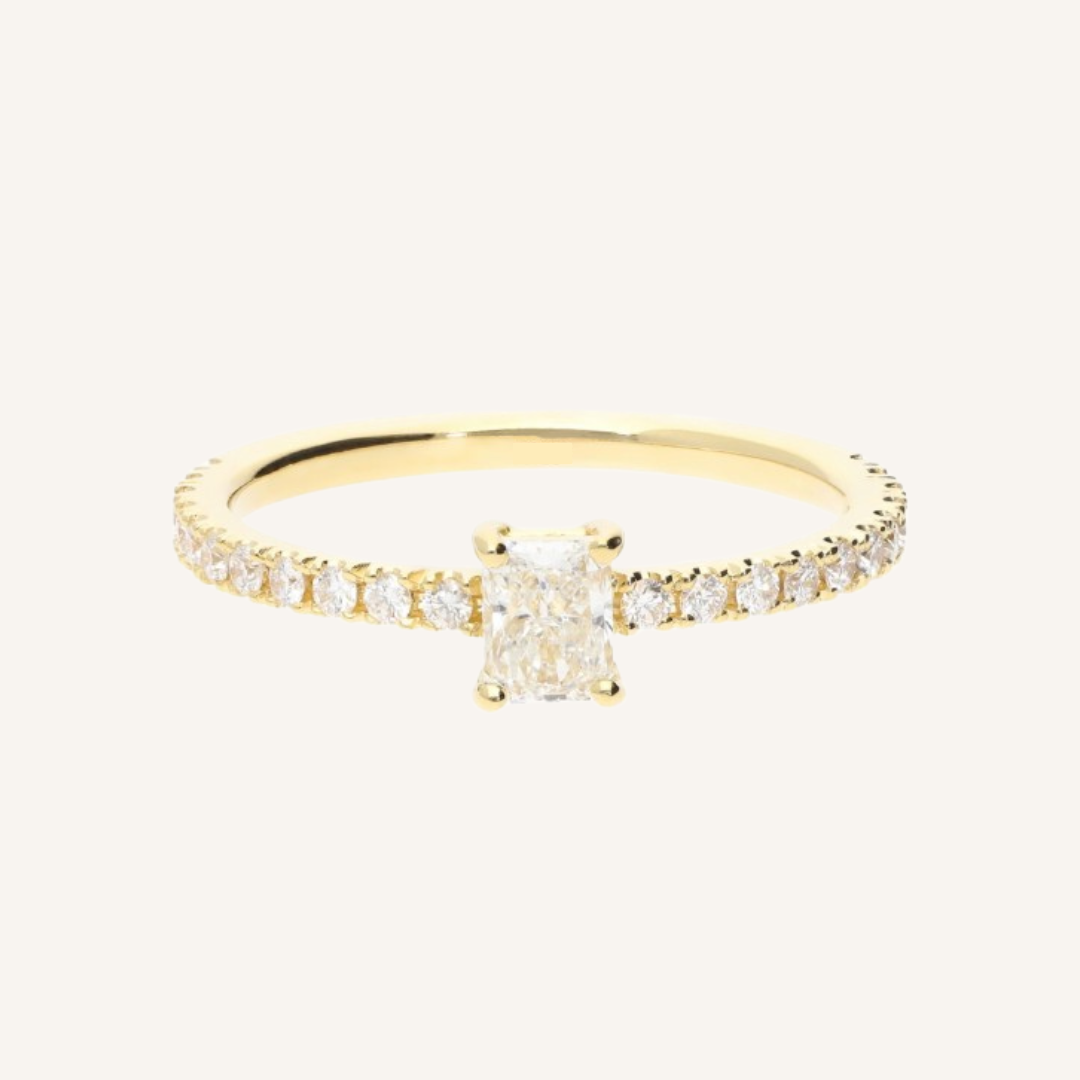 ANILLO SOLITARIO ORO