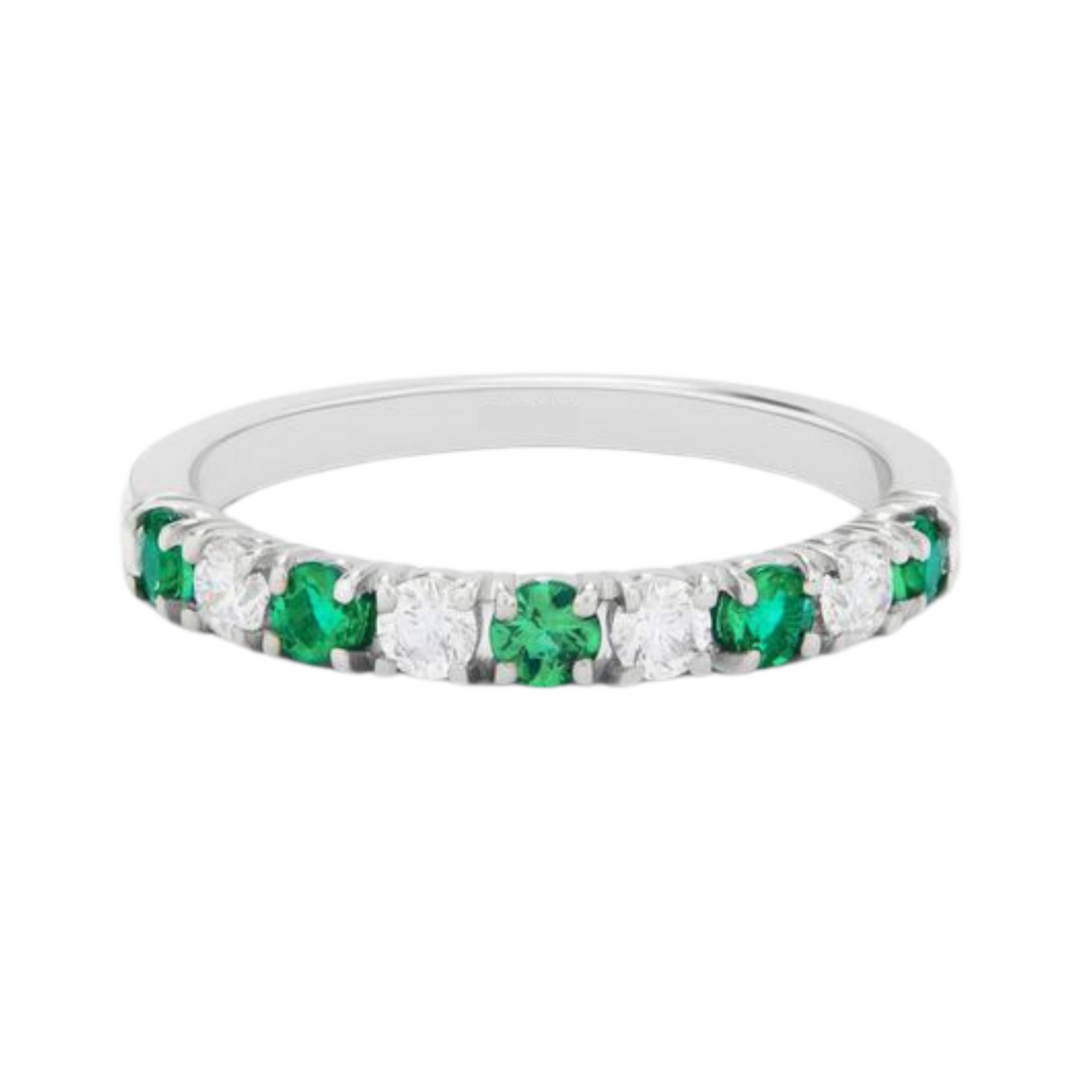 ANILLO COMPROMISO ESMERALDA MERY