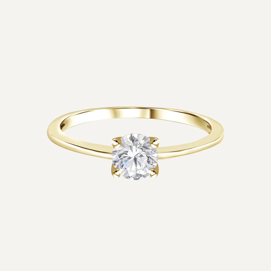 ANILLO SOLITARIO ORO