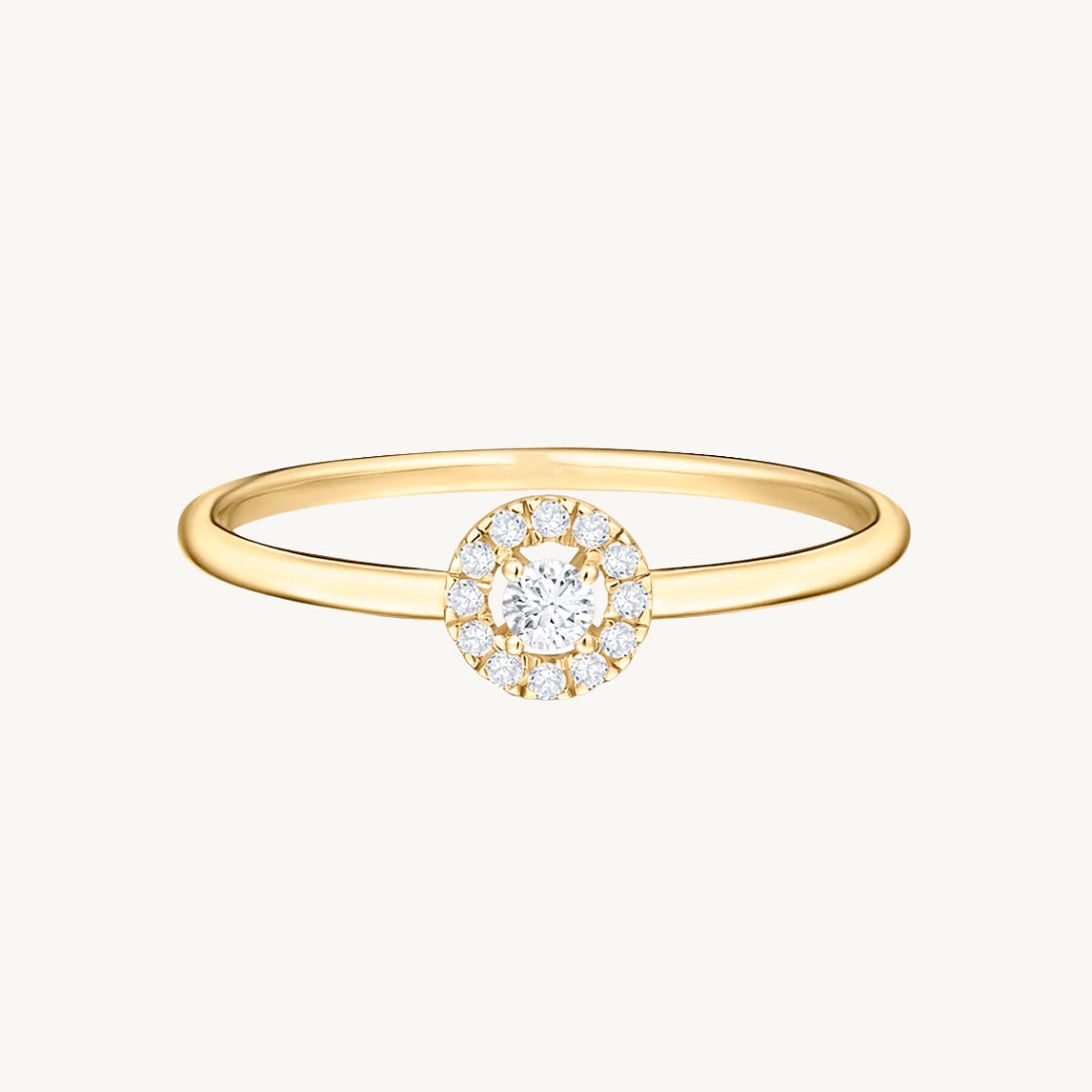 ANILLO HALO ORO PETITE