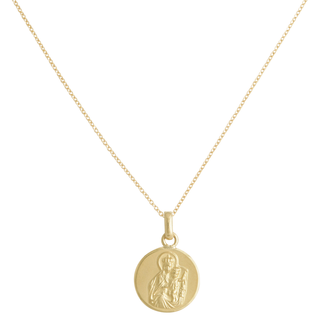 COLLAR ESCAPULARIO ORO AMARILLO 18K