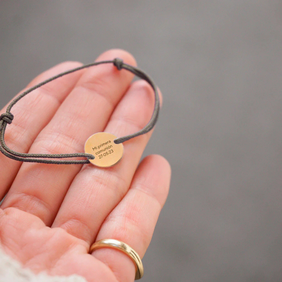 PULSERA ORO FRASE