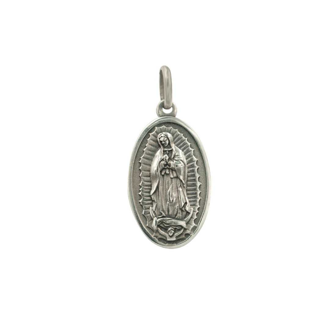 MEDALLA VIRGEN GUADALUPE PLATA