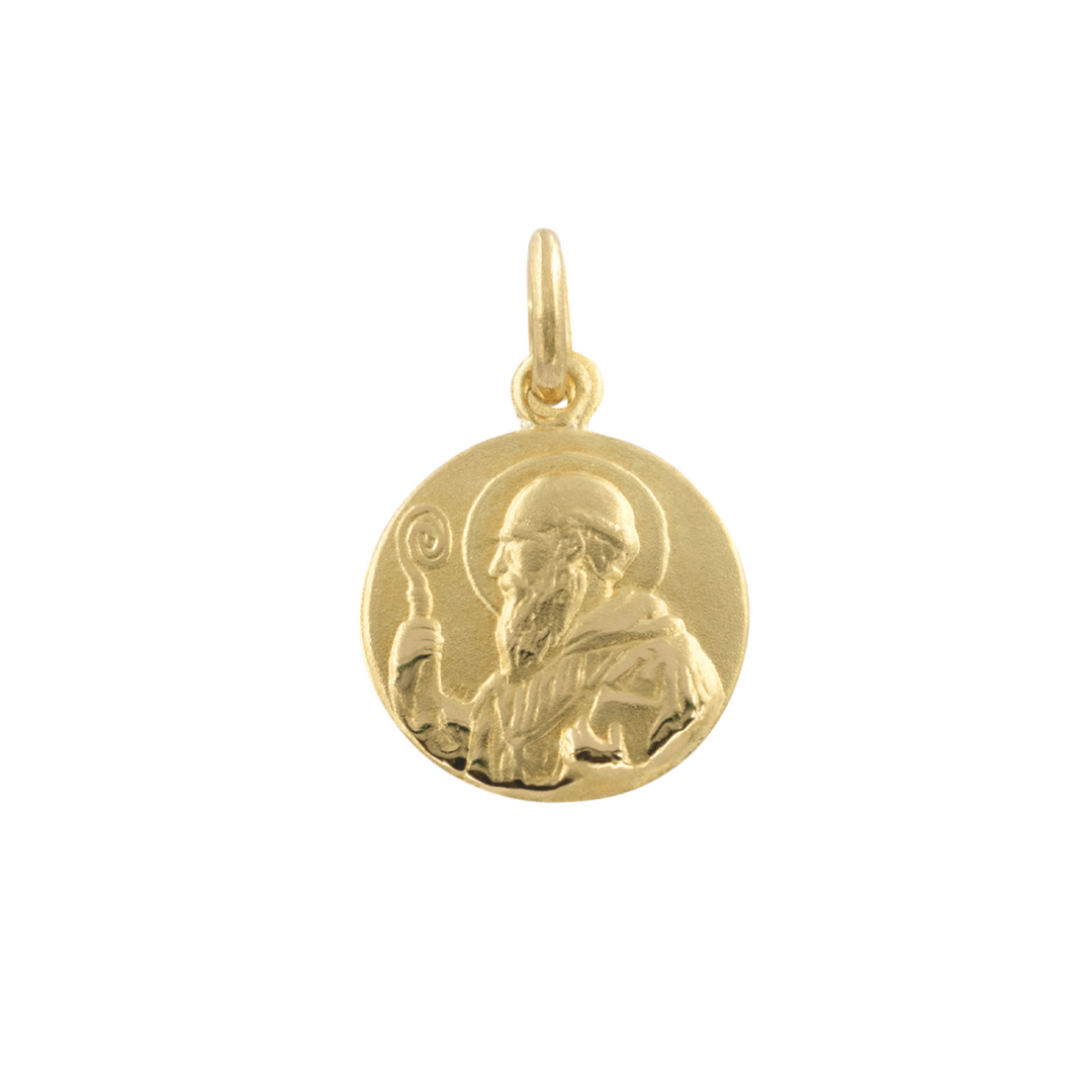 MEDALLA SAN BENITO ORO 18K