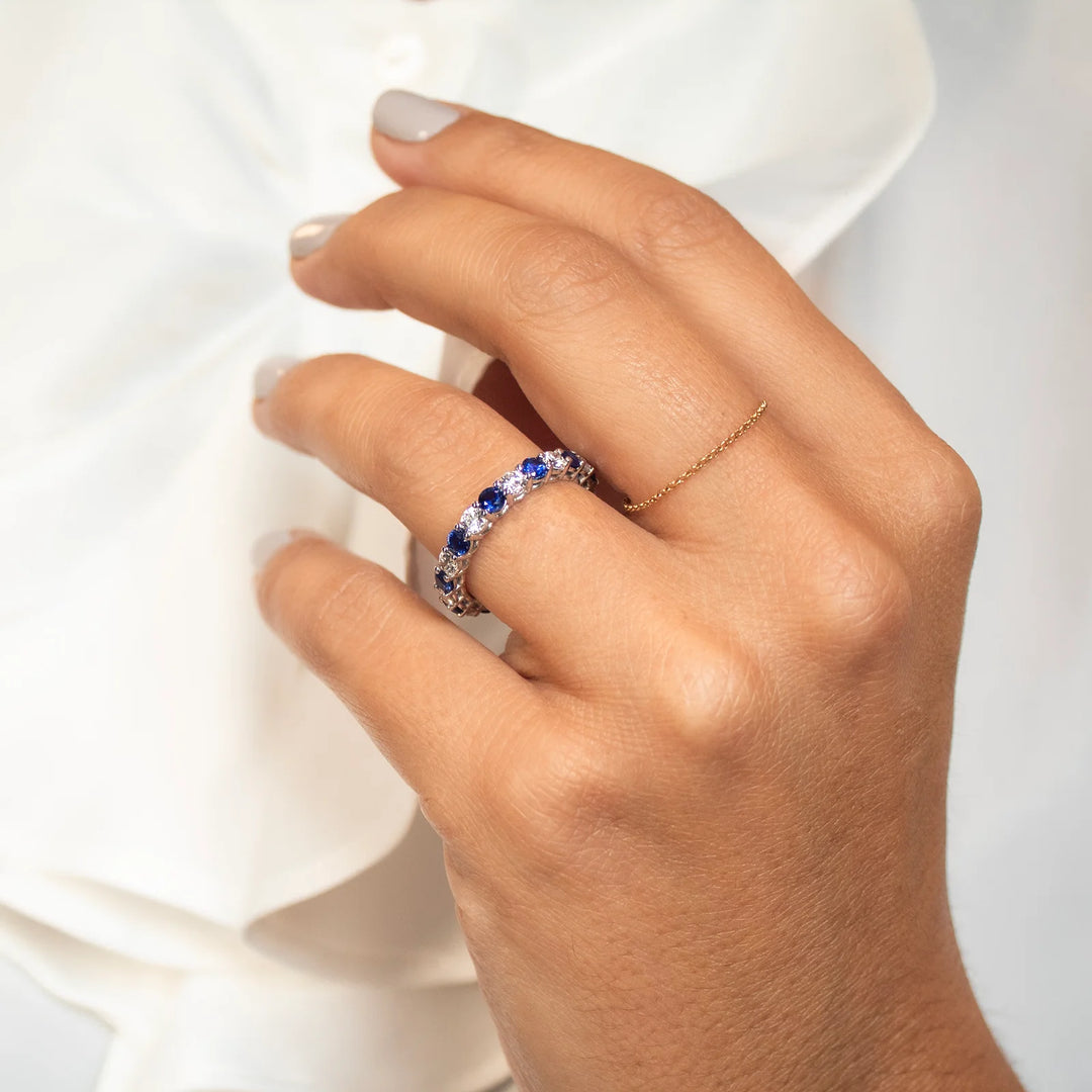 ANILLO COMPROMISO ZAFIRO MERY