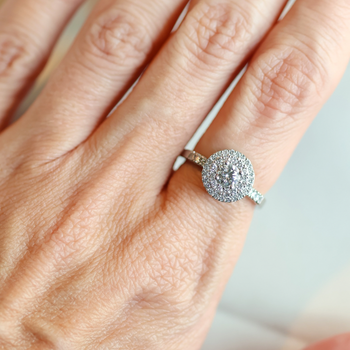 ANILLO COMPROMISO HALO DOBLE FERRÁN