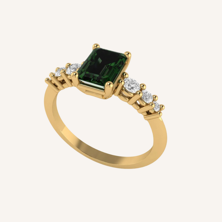 ANILLO TURMALINA VERDE MARGOT