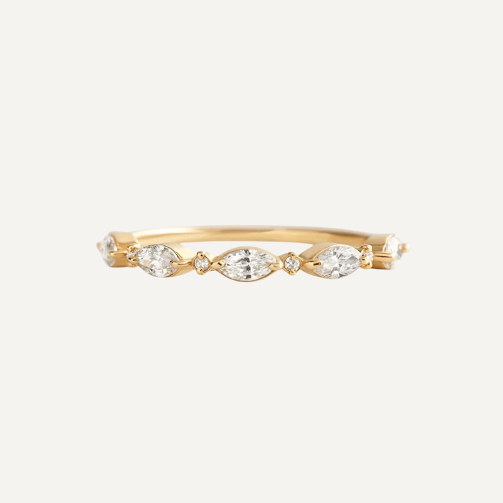 ANILLO MAYA DIAMANTES ORO
