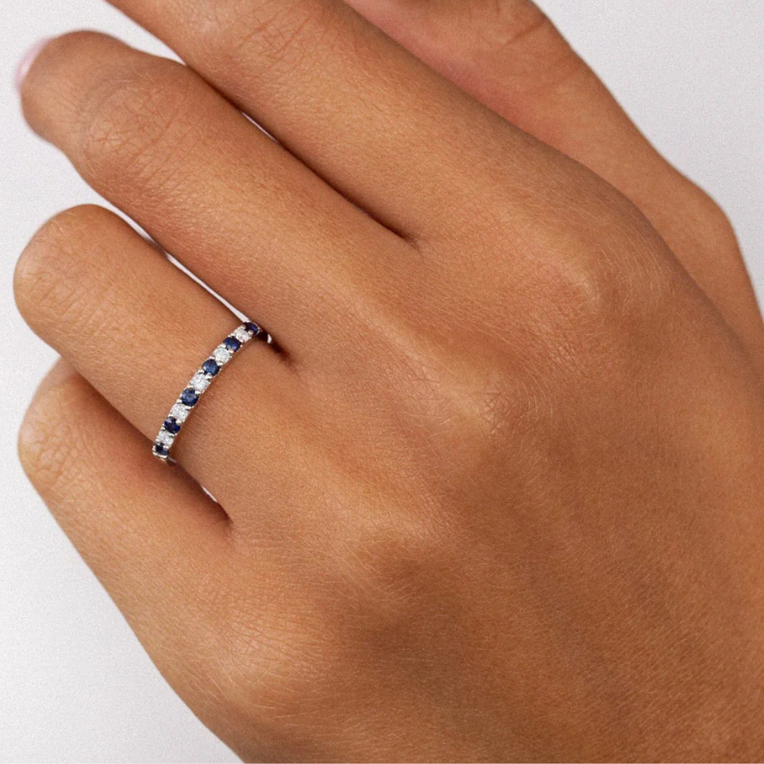 ANILLO COMPROMISO ZAFIRO MERY