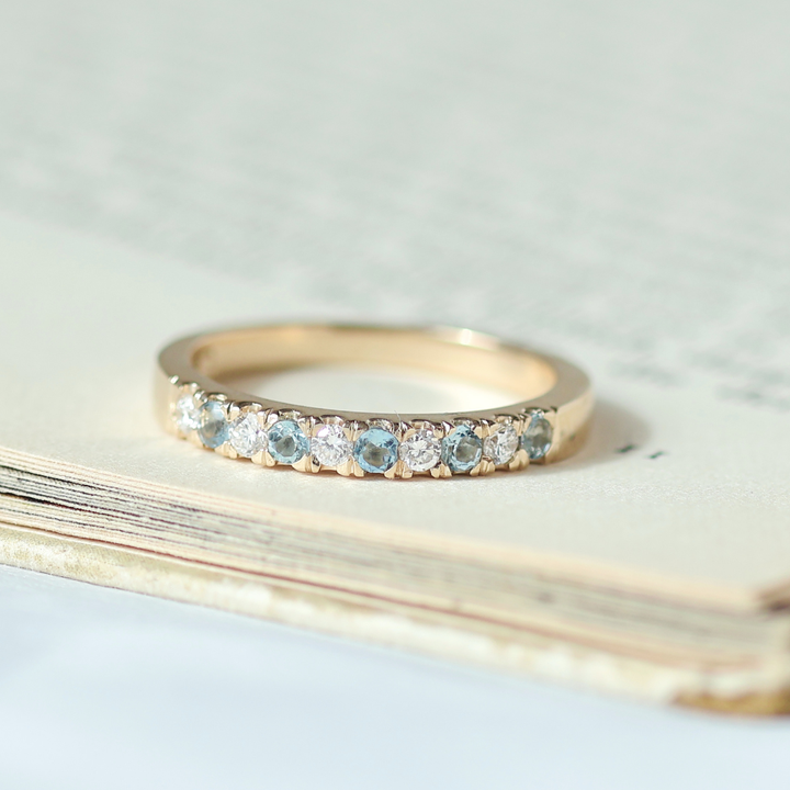 ANILLO COMPROMISO AGUAMARINA MERY