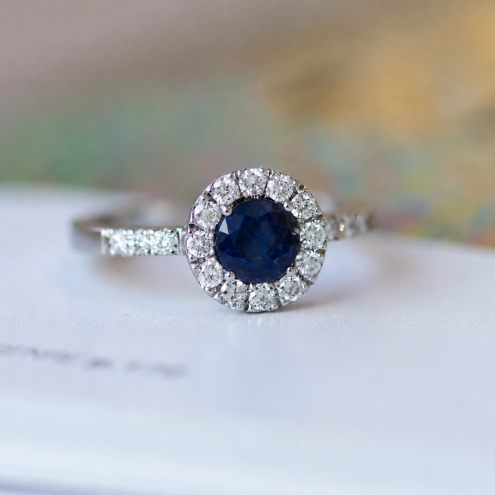 ANILLO COMPROMISO ZAFIRO PETIT
