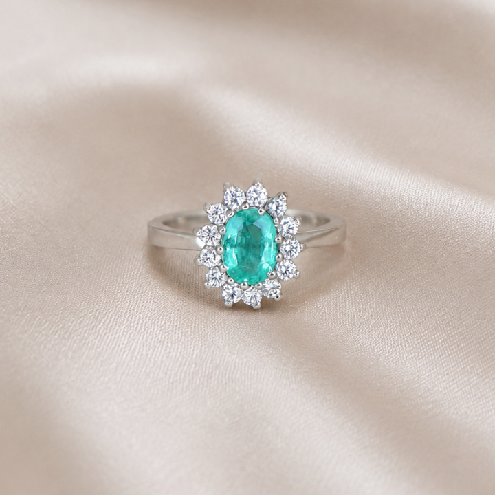 ANILLO COMPROMISO LADY DI ESMERALDA