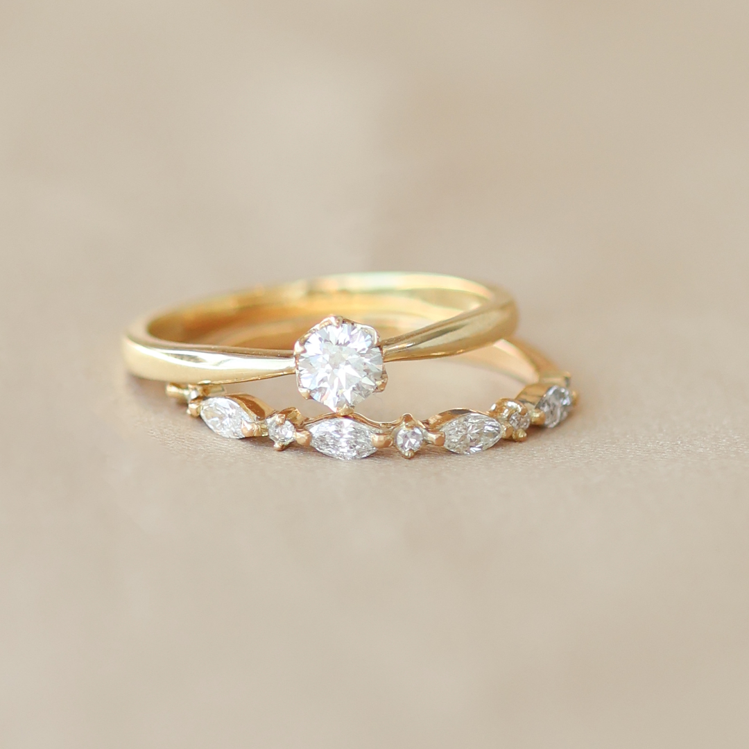 Anillo Compromiso Solitario Olivia