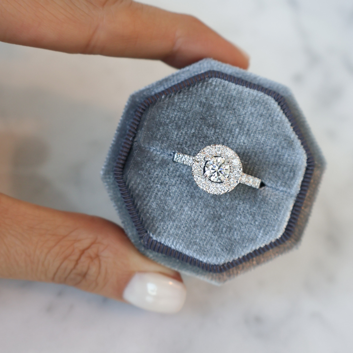 ANILLO COMPROMISO HALO AGUSTINA