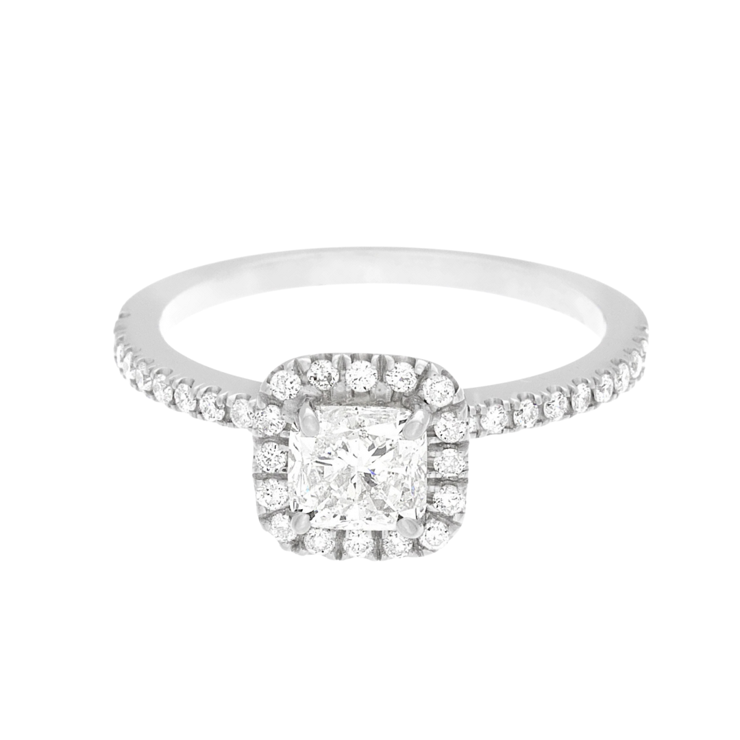 ANILLO COMPROMISO HALO CUADRADO