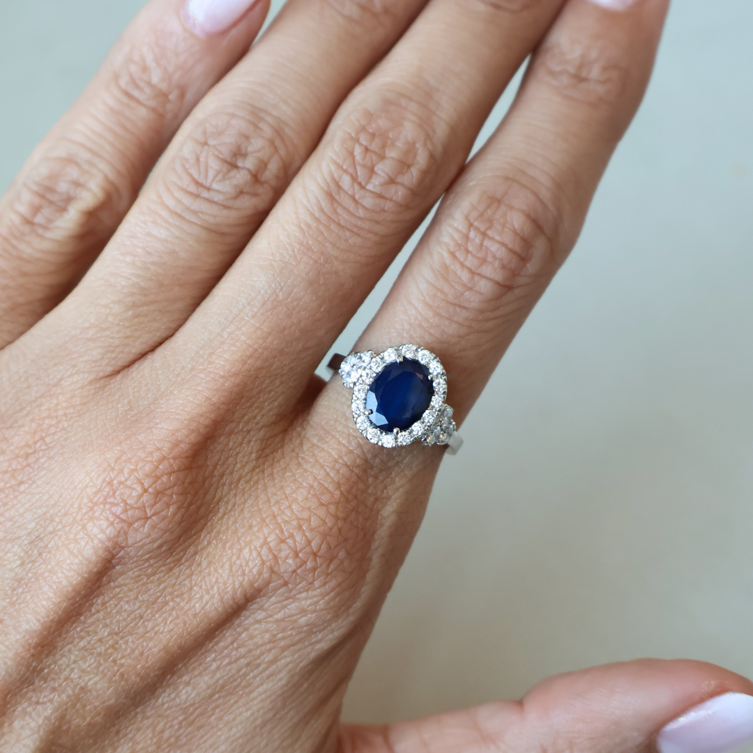 ANILLO COMPROMISO LUCIA ZAFIRO