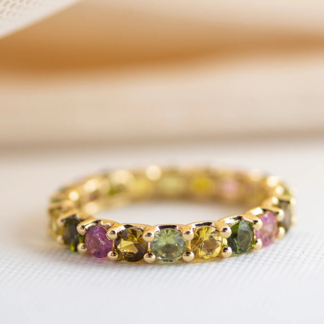 ANILLO RAINBOW ORO