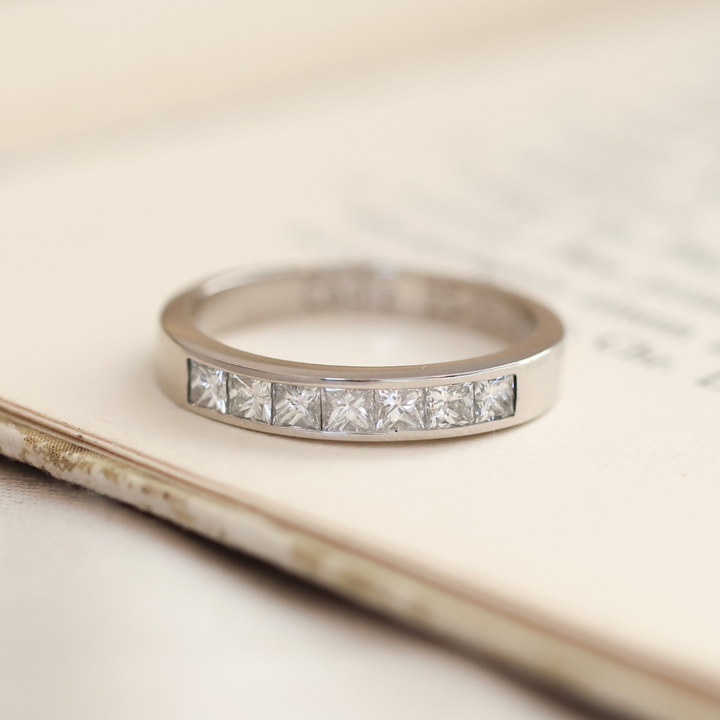 Anillo Compromiso Cintillo Princess