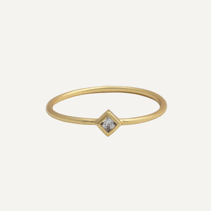 ANILLO SOLITARIO ROMBO