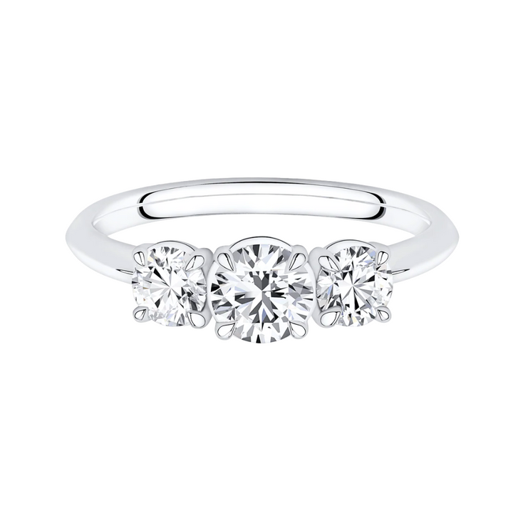 ANILLO COMPROMISO TRES PIEDRAS