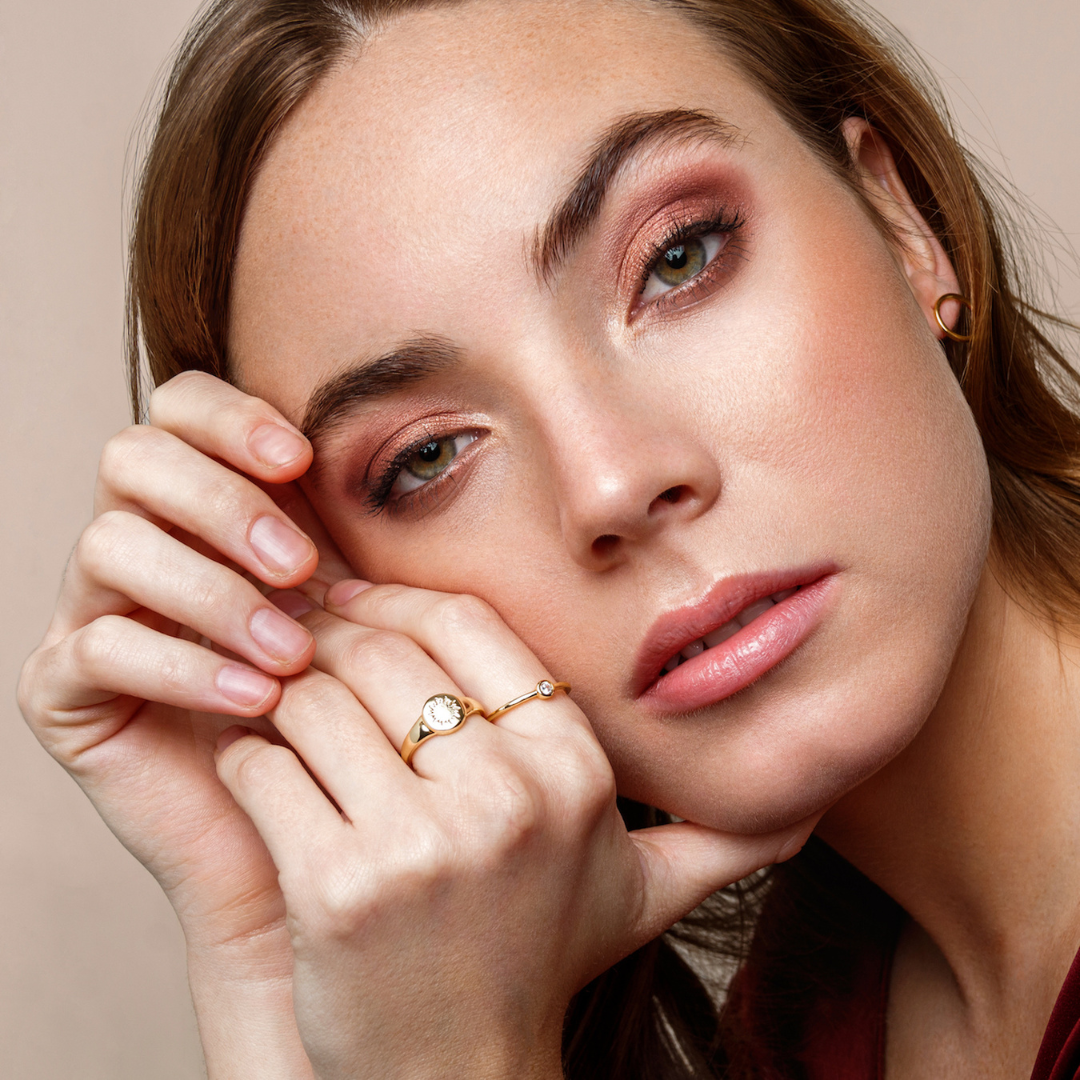 ANILLO SOLITARIO BICEL ORO