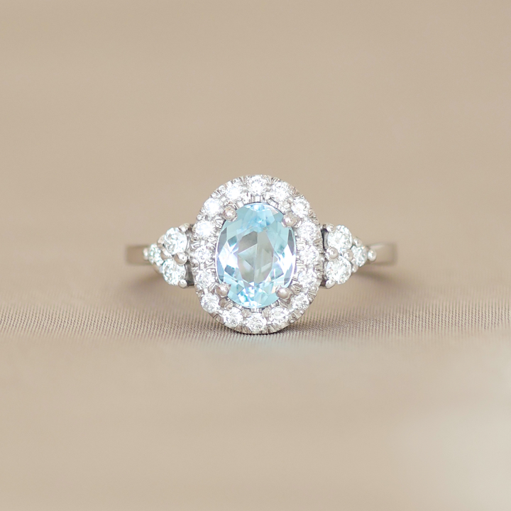 ANILLO COMPROMISO LUCIA AGUAMARINA