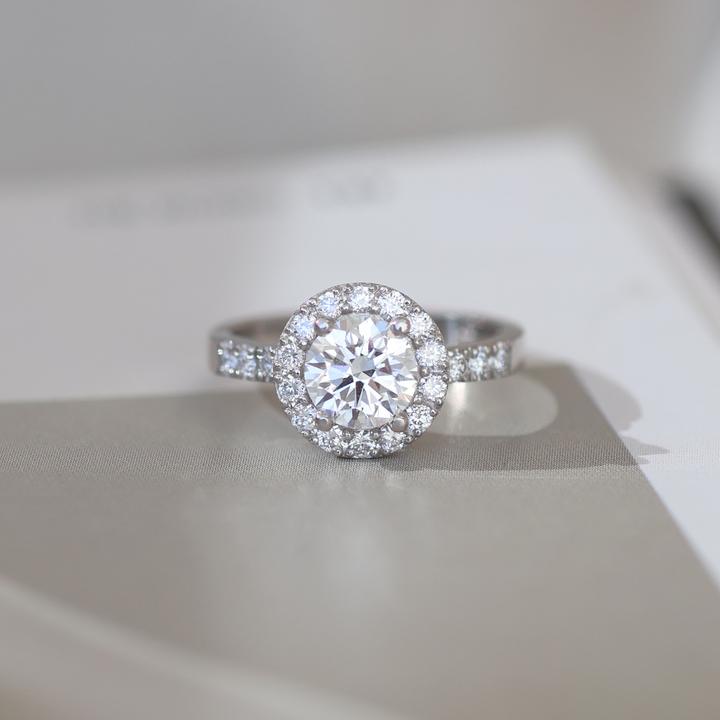ANILLO COMPROMISO HALO AGUSTINA