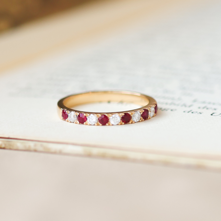 ANILLO COMPROMISO RUBI MERY