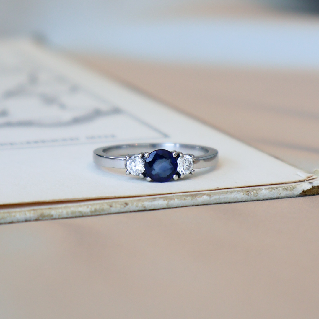 ANILLO COMPROMISO PRINCESS ZAFIRO