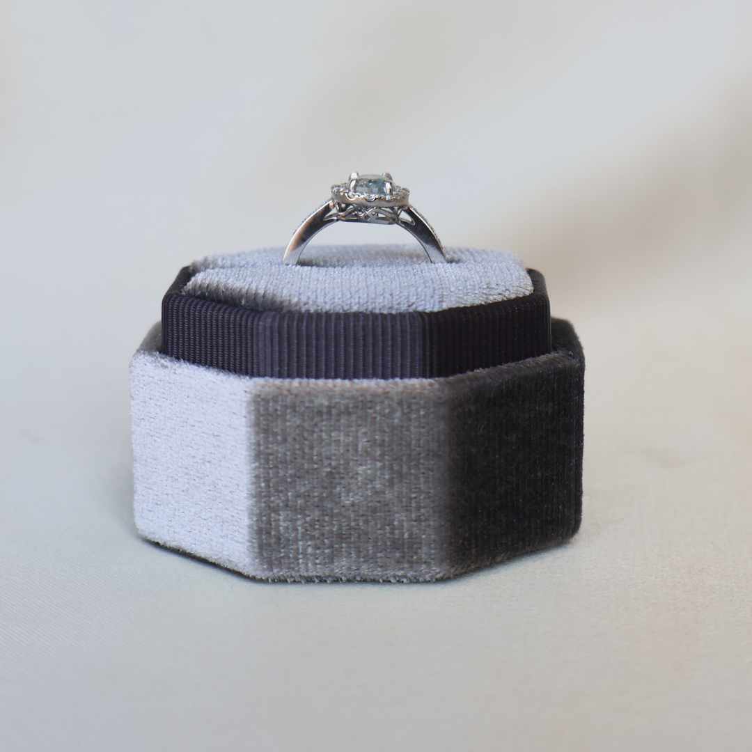 ANILLO COMPROMISO AGUAMARINA