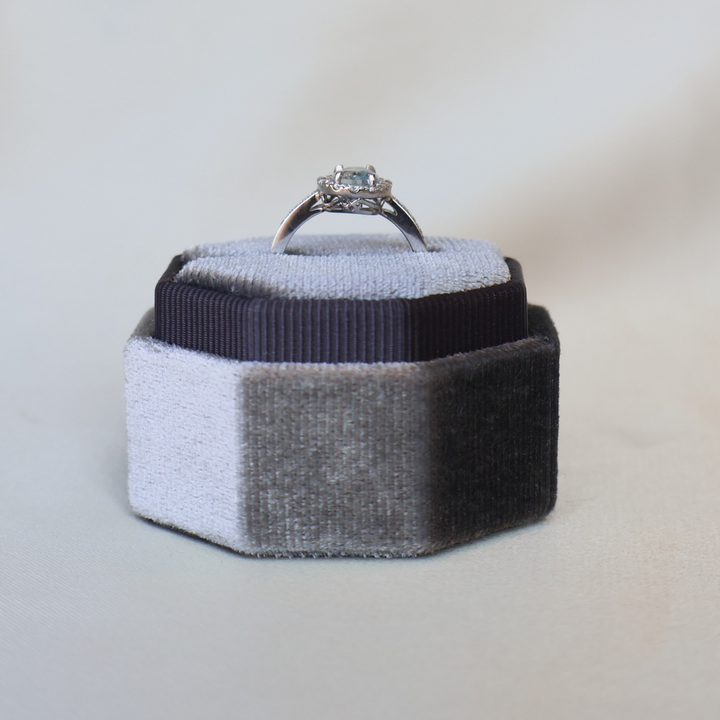 ANILLO COMPROMISO AGUAMARINA