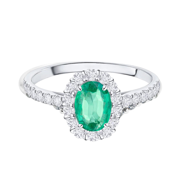 ANILLO COMPROMISO ESMERALDA