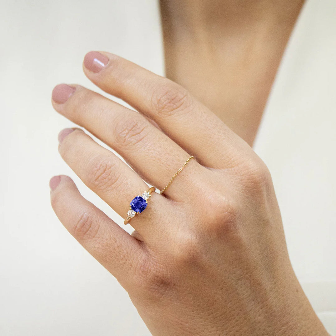 ANILLO COMPROMISO PRINCESS ZAFIRO