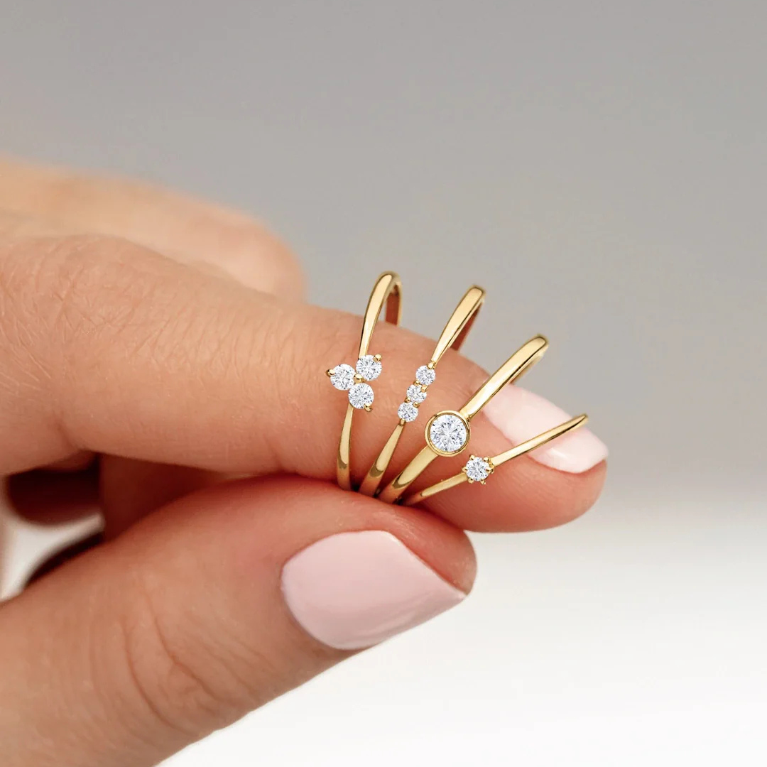 ANILLO SOLITARIO SMALL ORO