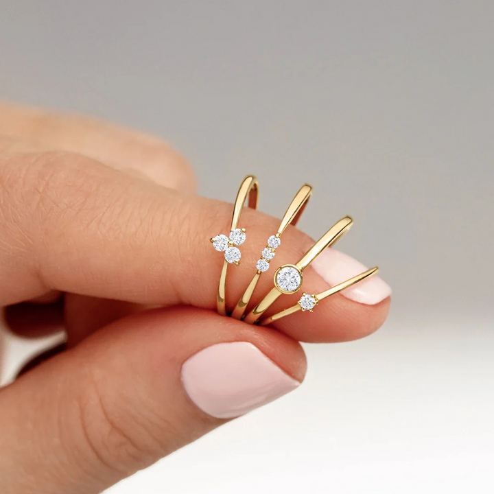 ANILLO SOLITARIO SMALL ORO
