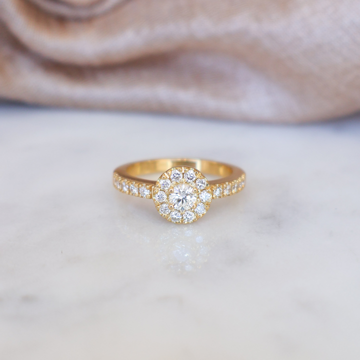 ANILLO COMPROMISO HALO EMILIA