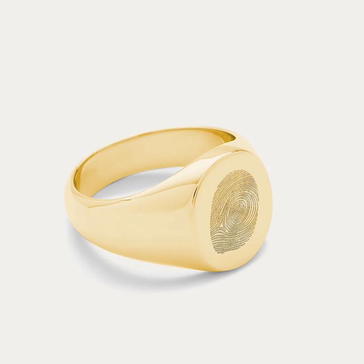 ANILLO SELLO GRABADO ORO 18K
