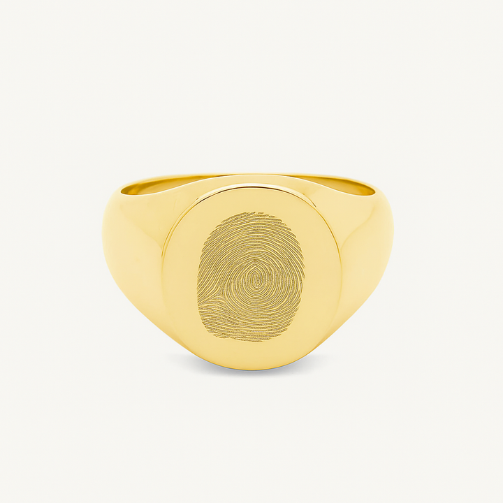 ANILLO SELLO GRABADO ORO 18K