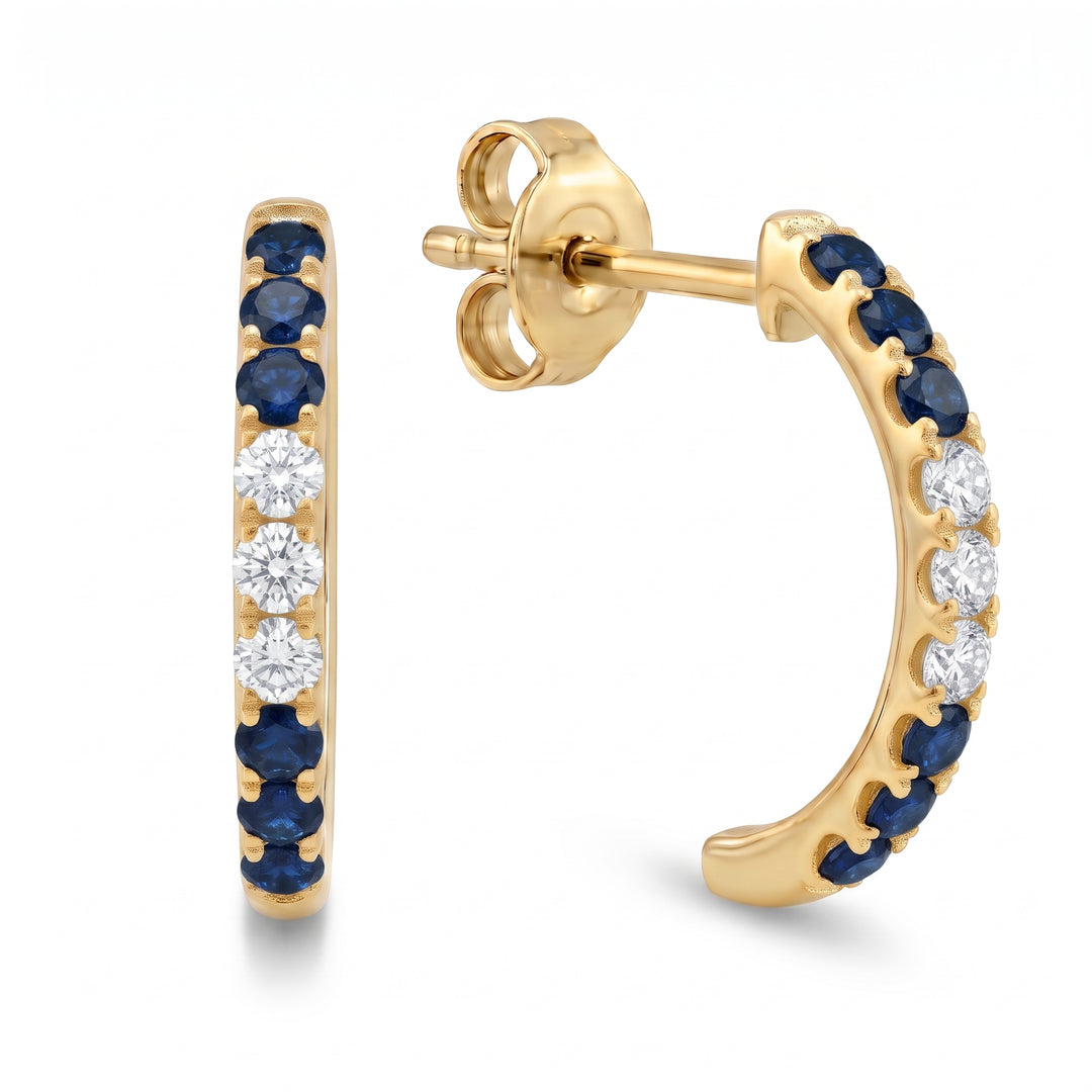 Argollas Isabella - Zafiro y Diamantes