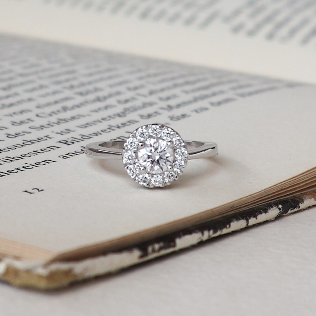 ANILLO COMPROMISO FLOR
