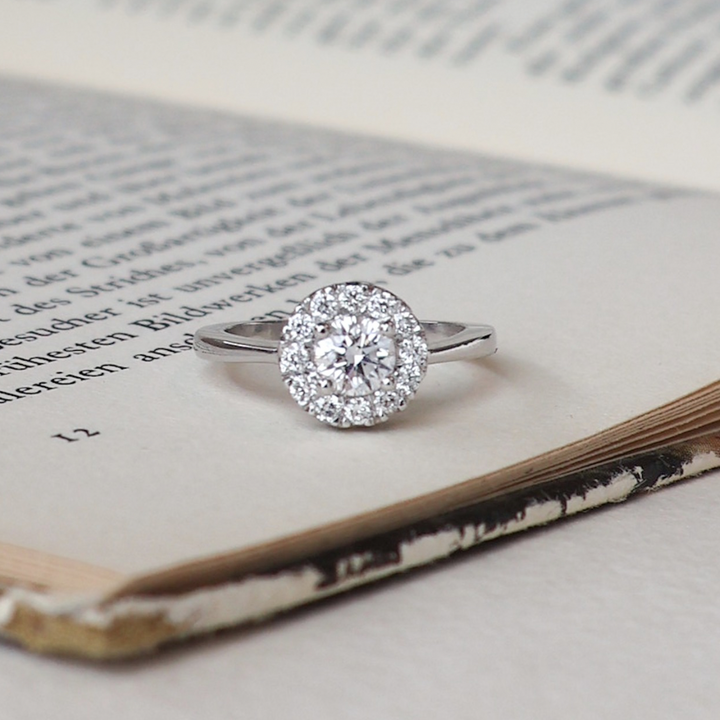 ANILLO COMPROMISO FLOR