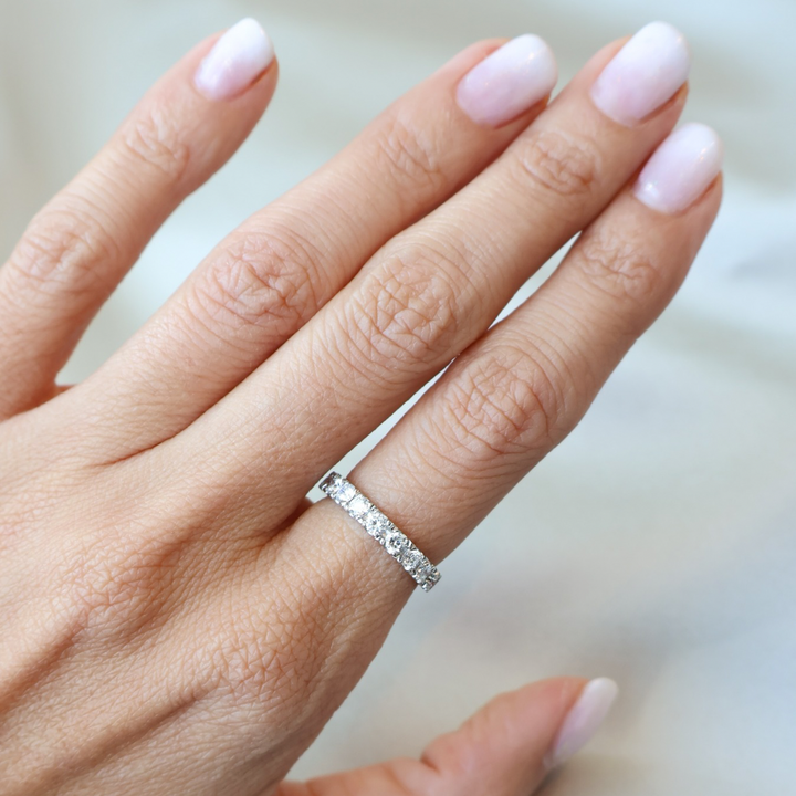 Anillo Compromiso Cintillo Lidia