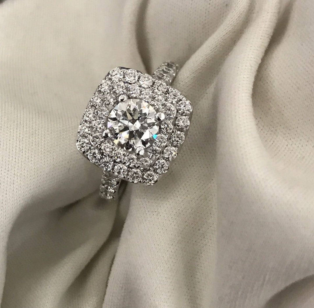 ANILLO COMPROMISO HALO DOBLE