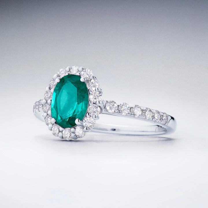 ANILLO COMPROMISO ESMERALDA