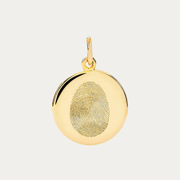 MEDALLÓN ALMA GRABADO ORO 18K