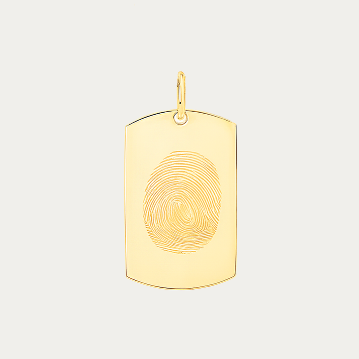 PLACA ORIGEN GRABADO ORO 18K