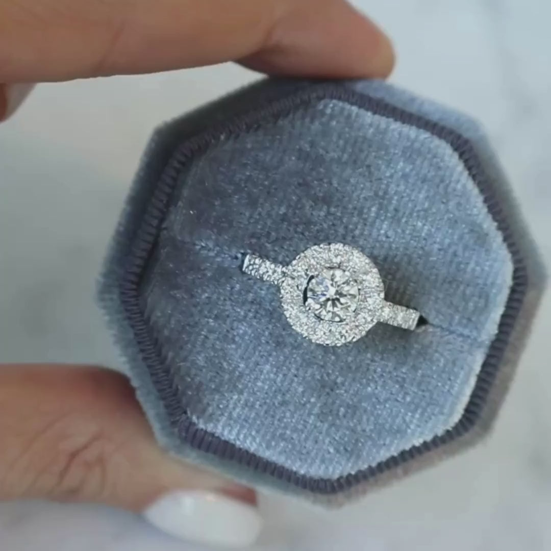 ANILLO COMPROMISO HALO AGUSTINA