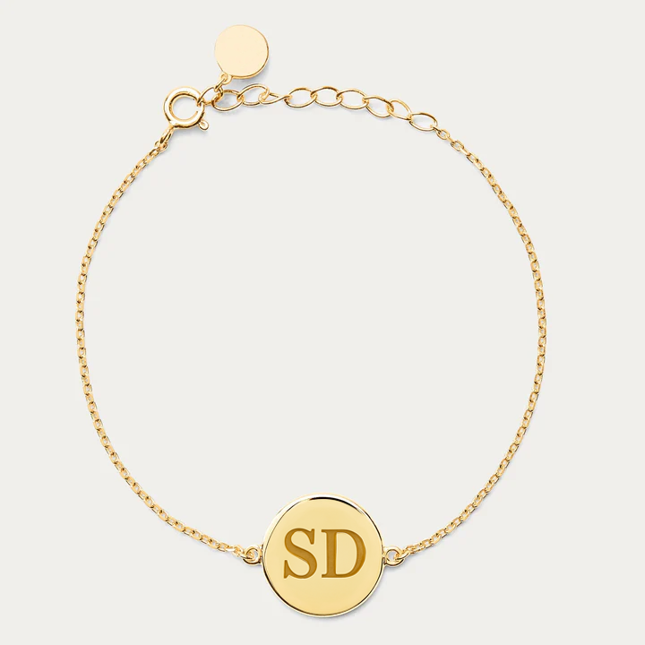 PULSERA LAZOS GRABADO ORO 18K
