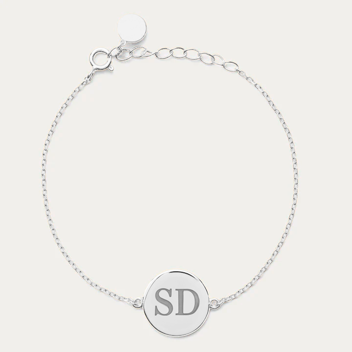 PULSERA LAZOS GRABADO PLATINO