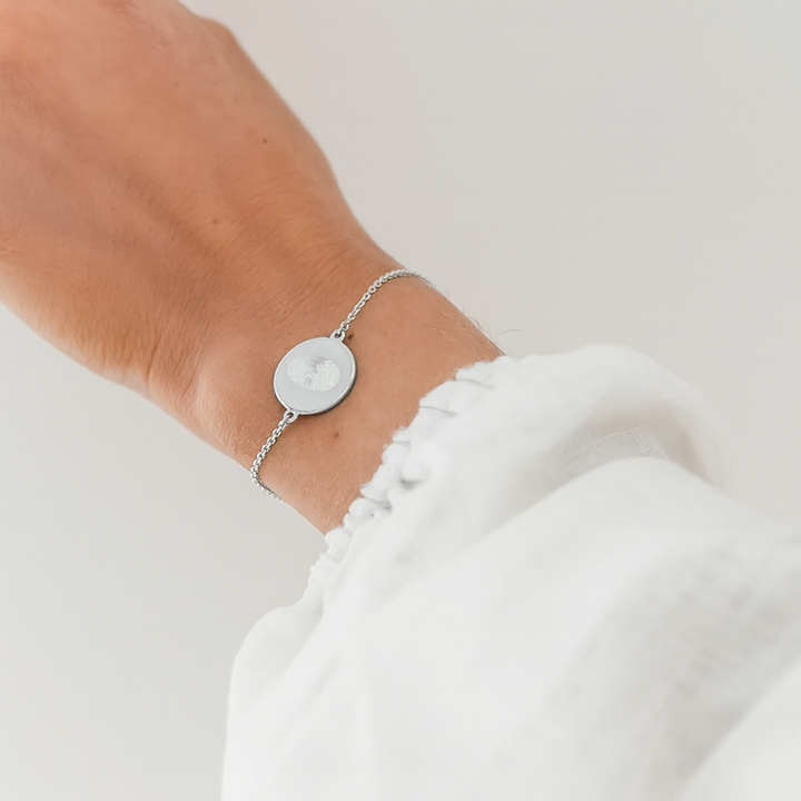 PULSERA LAZOS GRABADO PLATINO